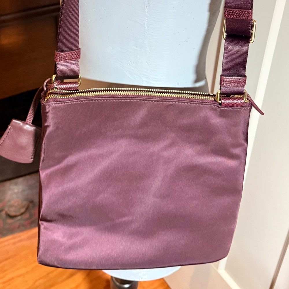 Tumi Plum Tia Voyager Crossbody Bag with Gold Accents - Picture 4 of 7